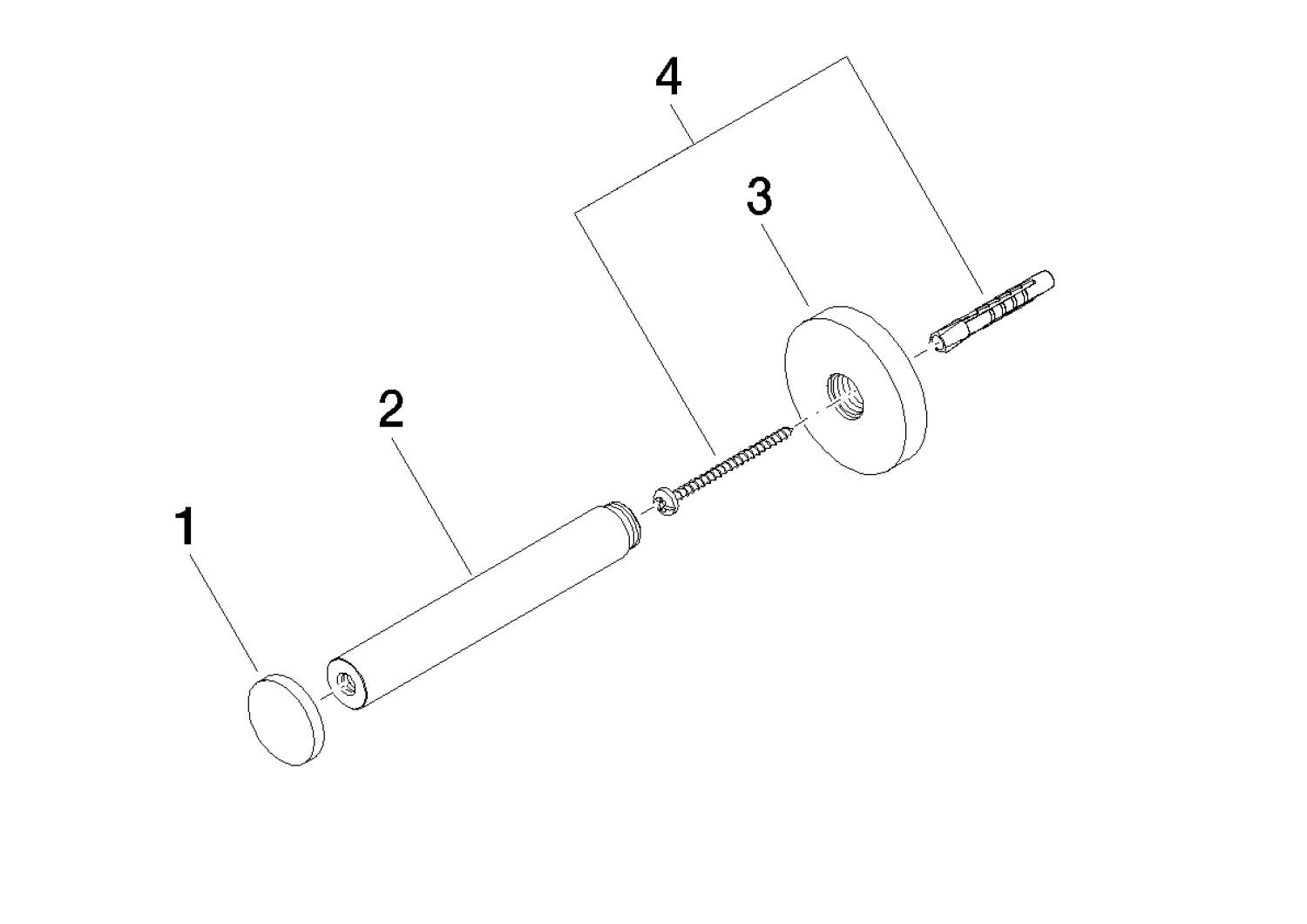DO Reserve-Papierrollenhalter TARA 83590892 Platin