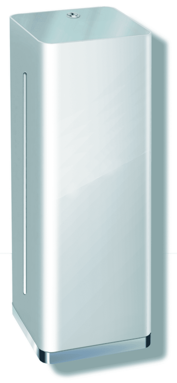 HEWI Seifenspender, Edelstahl, weiß beschichtet, 600 ml
