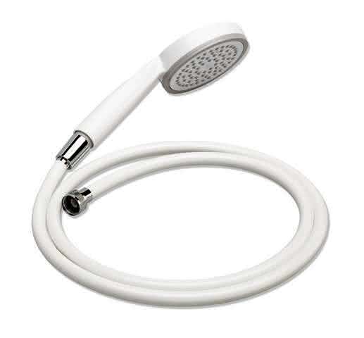 HEWI Handbrause,1Strahl,Weiß Brauseschlauch, L=2000, Weiß