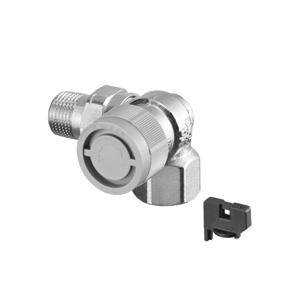 OVENTROP-Thermostatventil "AQ" DN10, Winkeleck rechts, mit "Q-Tech"