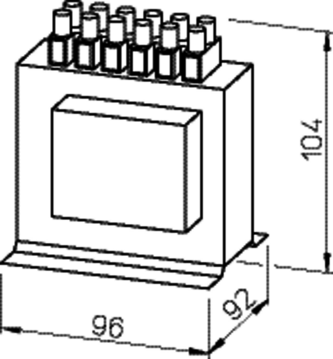 Helios TSSD 2 Drehzahl-Steuertrafo 3-PH 2,0 A, Satz=2 Stk. f.Schaltschrank