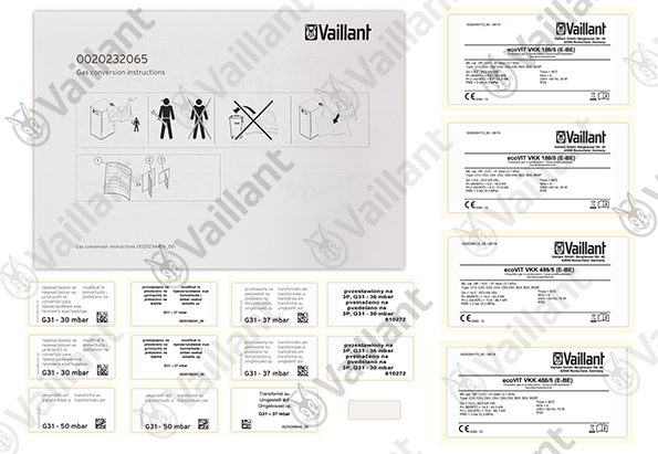 Vaillant Umstellsatz, E/H/Lw/S -> P/LPG Vaillant-Nr. 0020232065