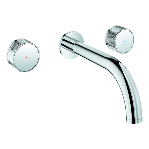 GROHE 3-L-WT-Wandbatt. Atrio Private C. 20589 FMS Knopfbetätigung chrom