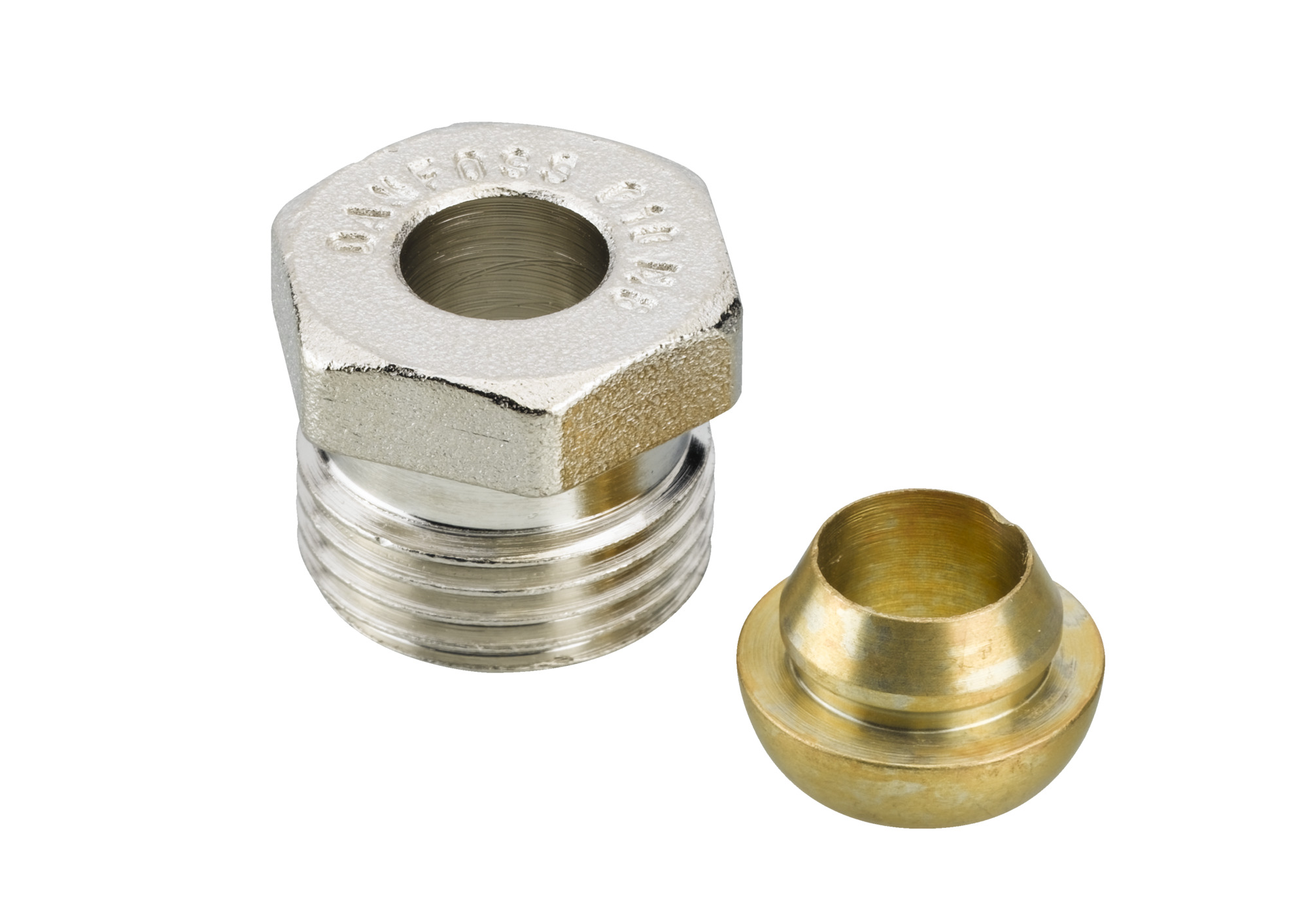 Danfoss Klemmverbinder R 1/2 AG auf 10mm für Stahl- und Kupferrohre
