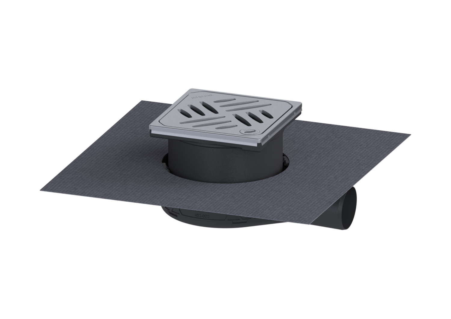 KESSEL-Bodenablauf Der Ultraflache 54 DN 50, WaD, Designrost, L&L, Megastop