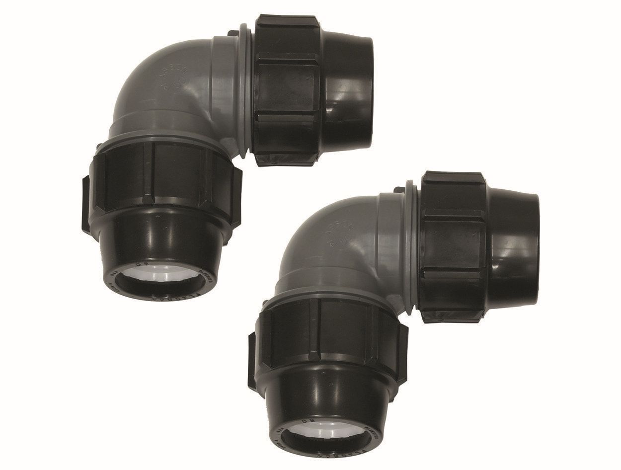 Vaillant Winkelkupplung 90 Grad, 2 St. für PE-Rohr 50 x 4,6 mm für aroCOLLECT