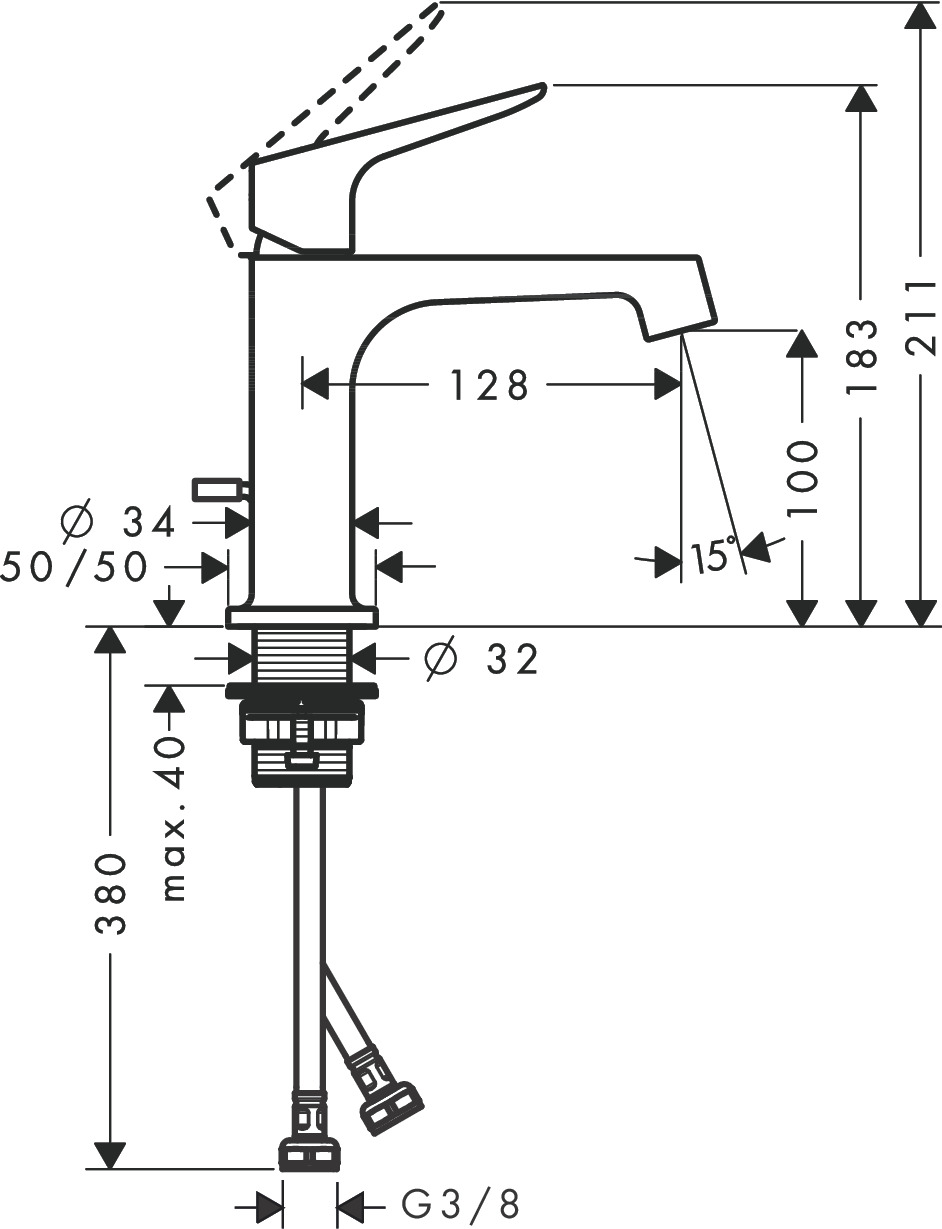 Hansgrohe Waschtischmischer Axor Citterio M BBR