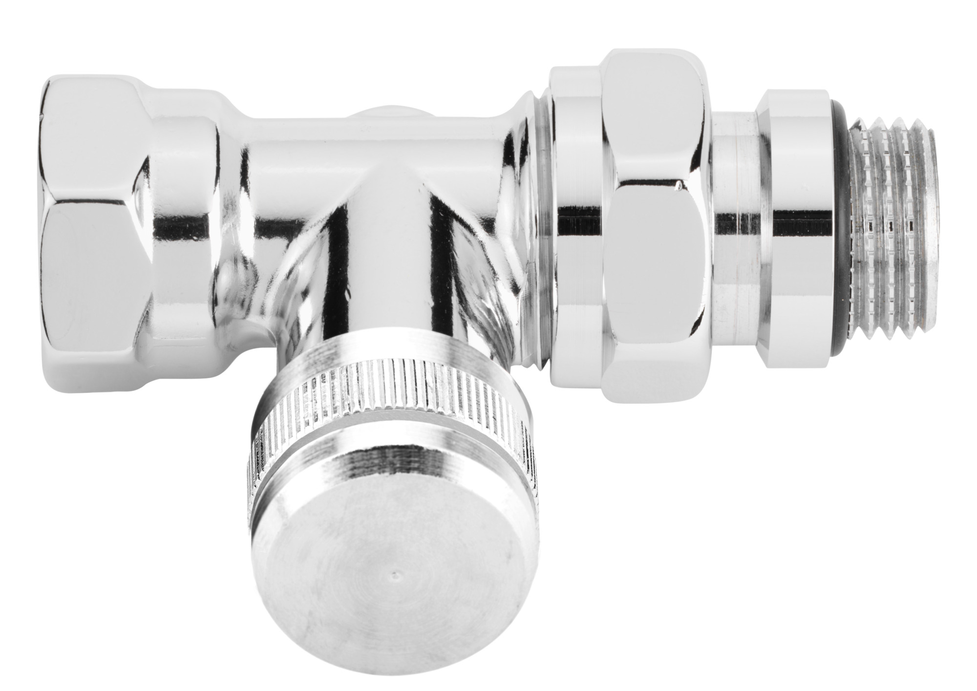 Danfoss Rücklaufverschraubung RLV-CX 15 R 1/2, Durchgang, verchromt