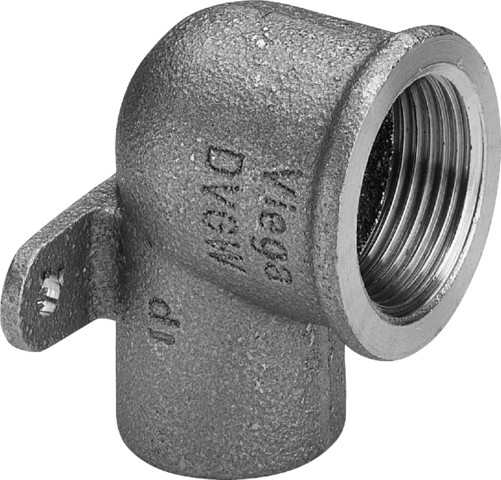 Viega Wandscheibe 94472G mit zwei Ösen in 15mm x Rp1/2 Rotguss