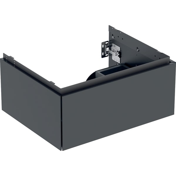 Geberit ONE Unterschrank für WT/-Platte 1 Schubl., 59,2x26,6x47cm, schwarz matt