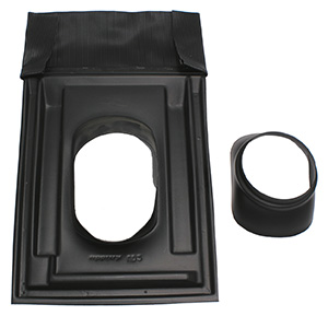 Vaillant Universal-Dachpfanne (25-45 Gr) schwarz für Abgassystem, DN 160
