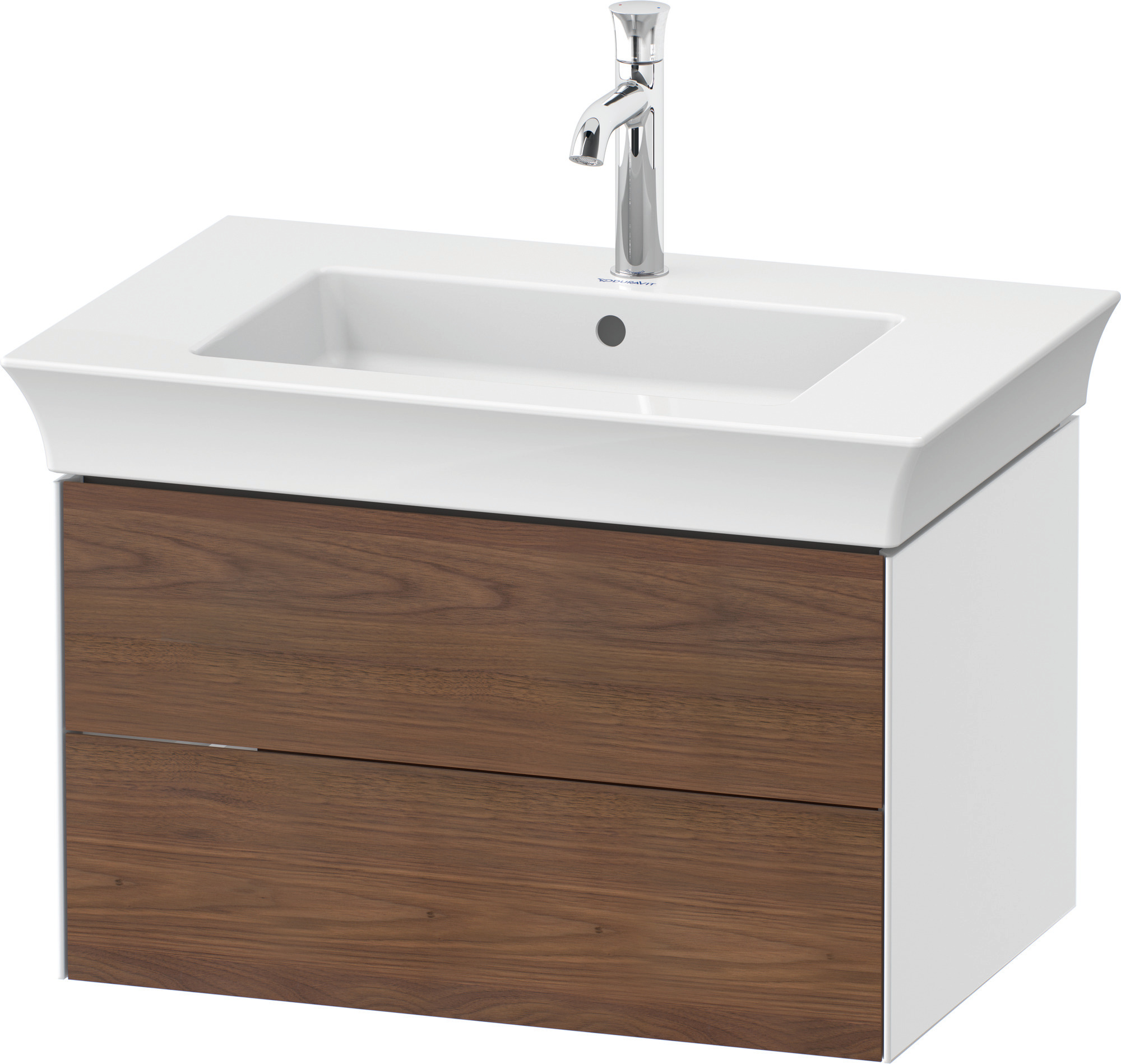 Duravit WTU White Tulip wandh., 2 SchKa 410x684x458mm,A.Nussb.M/Weiß HGL