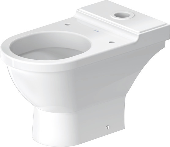 DU Stand-WC Kombi Starck 3 655 mm Tiefspüler, f.SPK, Abg.waagr., weiß