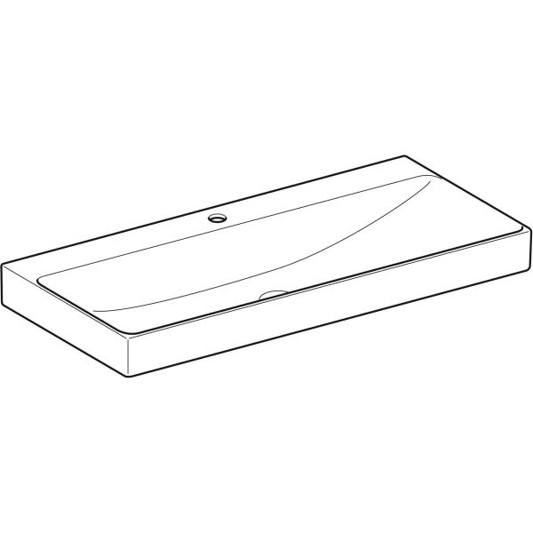 Geberit ONE Waschtisch 105x48 cm m. Hl., o. Ül., weiß, KeraTect