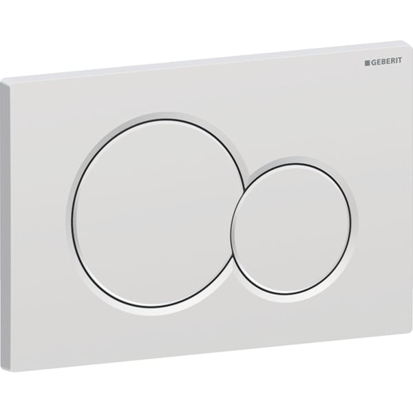 Geberit Sigma01 BetPl., rund, 2-Mengen-Sp. chrom matt, Etc