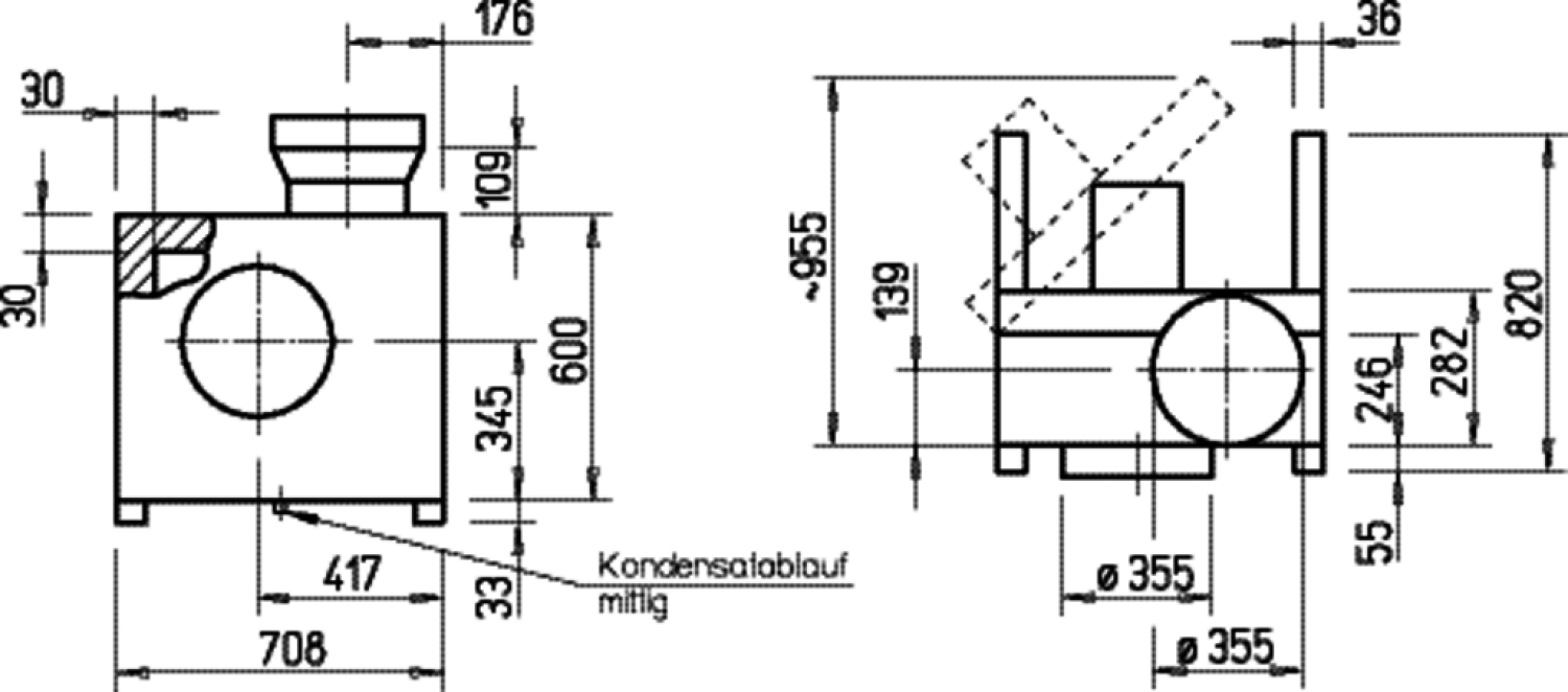 Helios MBW EC 355 Megabox EC-Motor 1-PH 50/60Hz regelbar DN 355