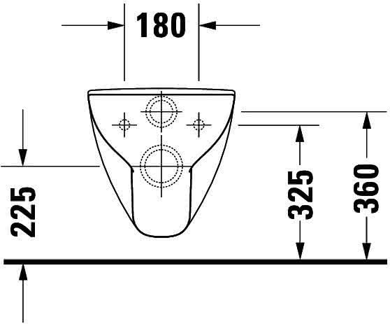 DU Wand-WC D-Code Vital 700 mm Tiefspüler, barrierefrei, weiß