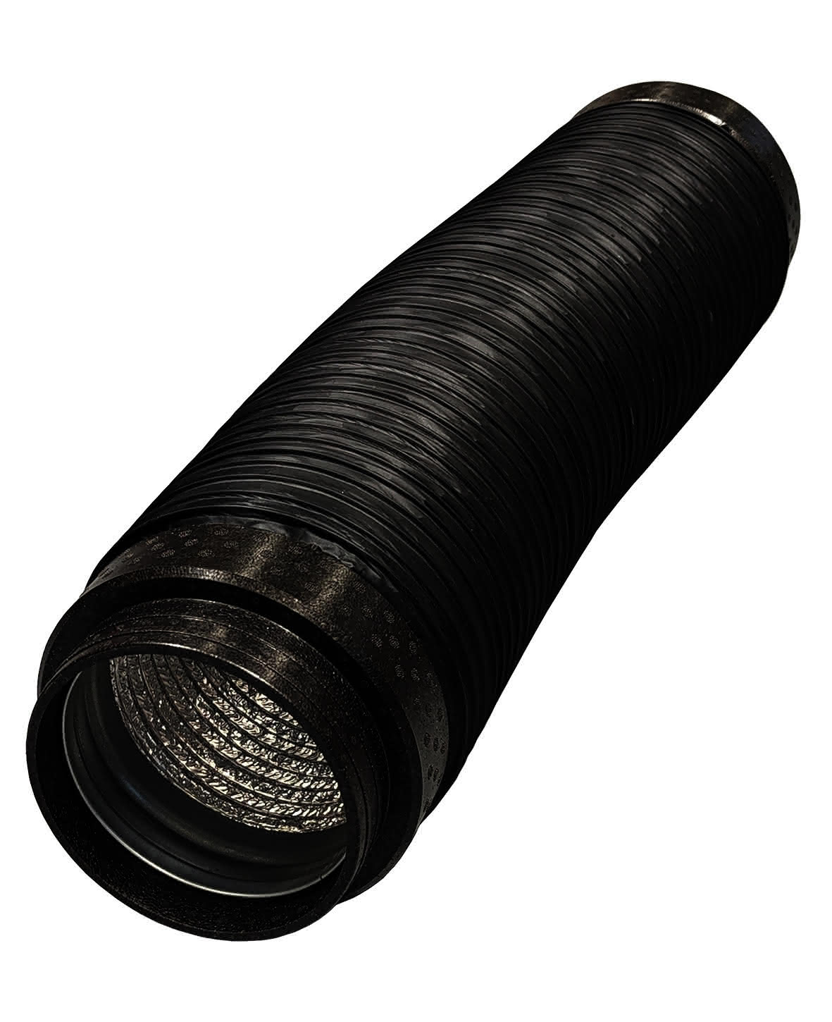 ZE Flexelement ComfoPipe Compact DN200 1 m, gedämmt, schwarz