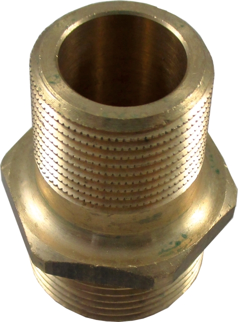 Wolf Doppelnippel red. R5/4"-G1"AG Messing
