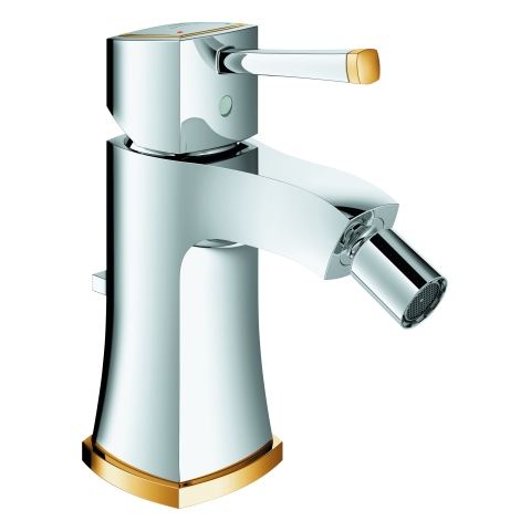 GROHE Einhand-Bidetbatterie Grandera 24372 Zugst.-Ablaufgarnitur chrom/gold