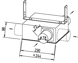 Helios SVV 80 SlimVent Radialventilator mit Rohr-DN 80 mm
