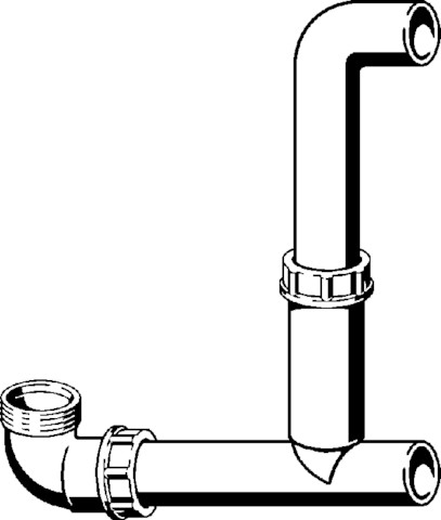 Viega Ablaufverbindung 7139.20 in Kunststoff weiss