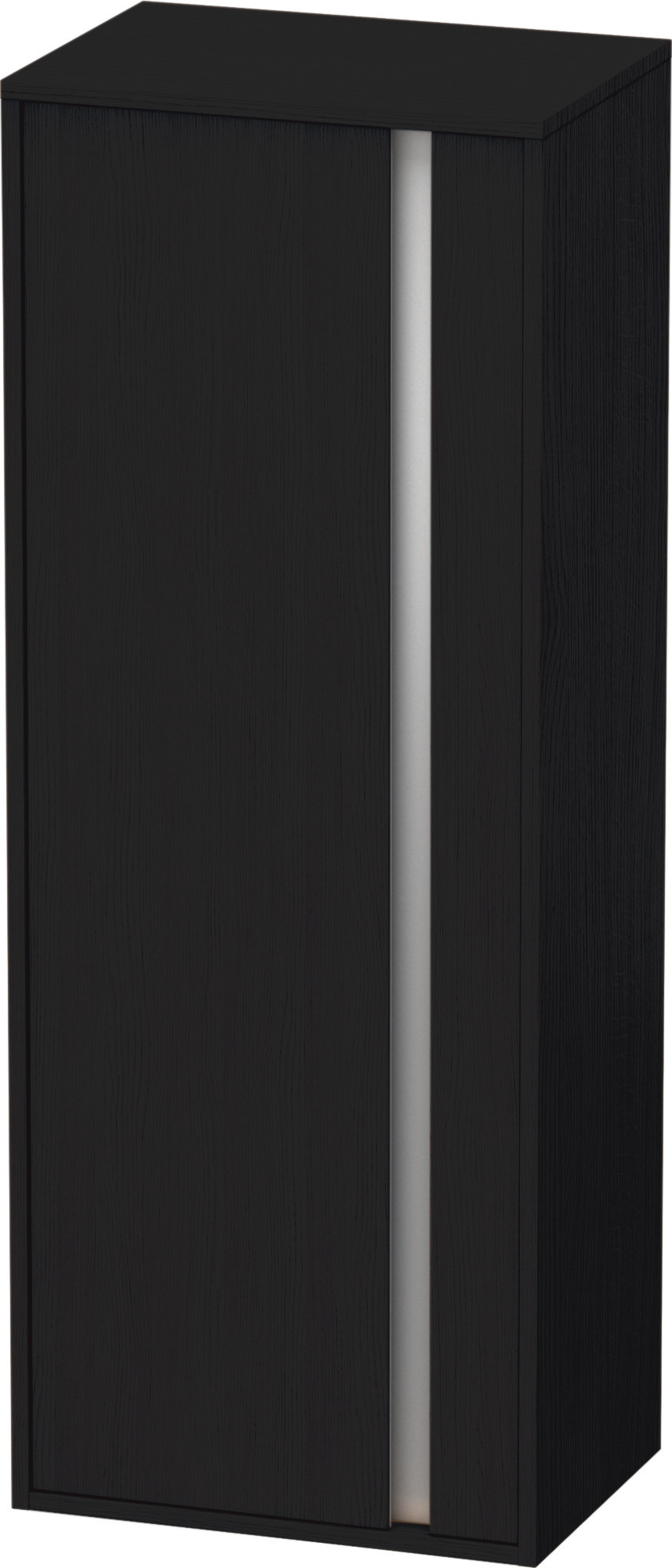 Duravit Hochschrank Ketho 360x500x1320mm 1 Tür, TA links, Eiche Schwarz