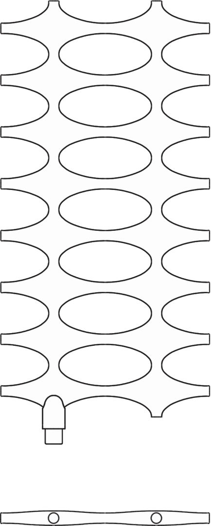 Kermi Ideos-V BH 1133x35x758mm QN564, weiß