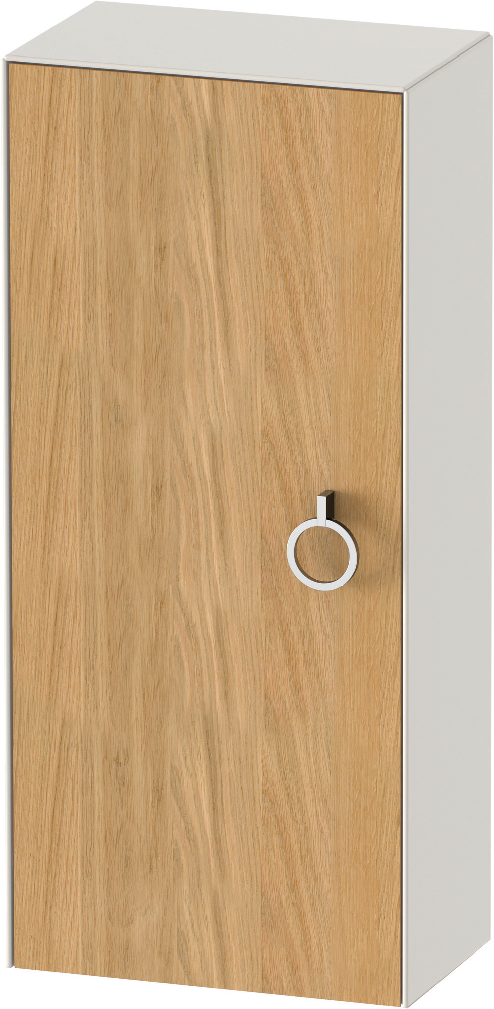Duravit Halbhochschrank White Tulip,m.Griff TA l.,880x400x240,Eiche N.M./N.Weiß Sdm