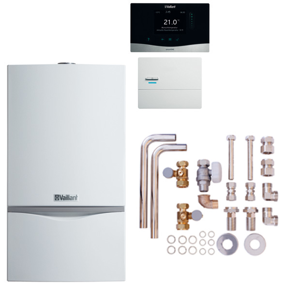 Vaillant Paket 6.217/2 atmoTEC exclusive VC 104/4-7A LL, sensoHOME 380f/2, Zubeh