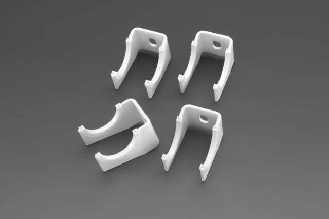 Zehnder Wandkonsolen Set 4 x C 5 RAL 9016, 149411