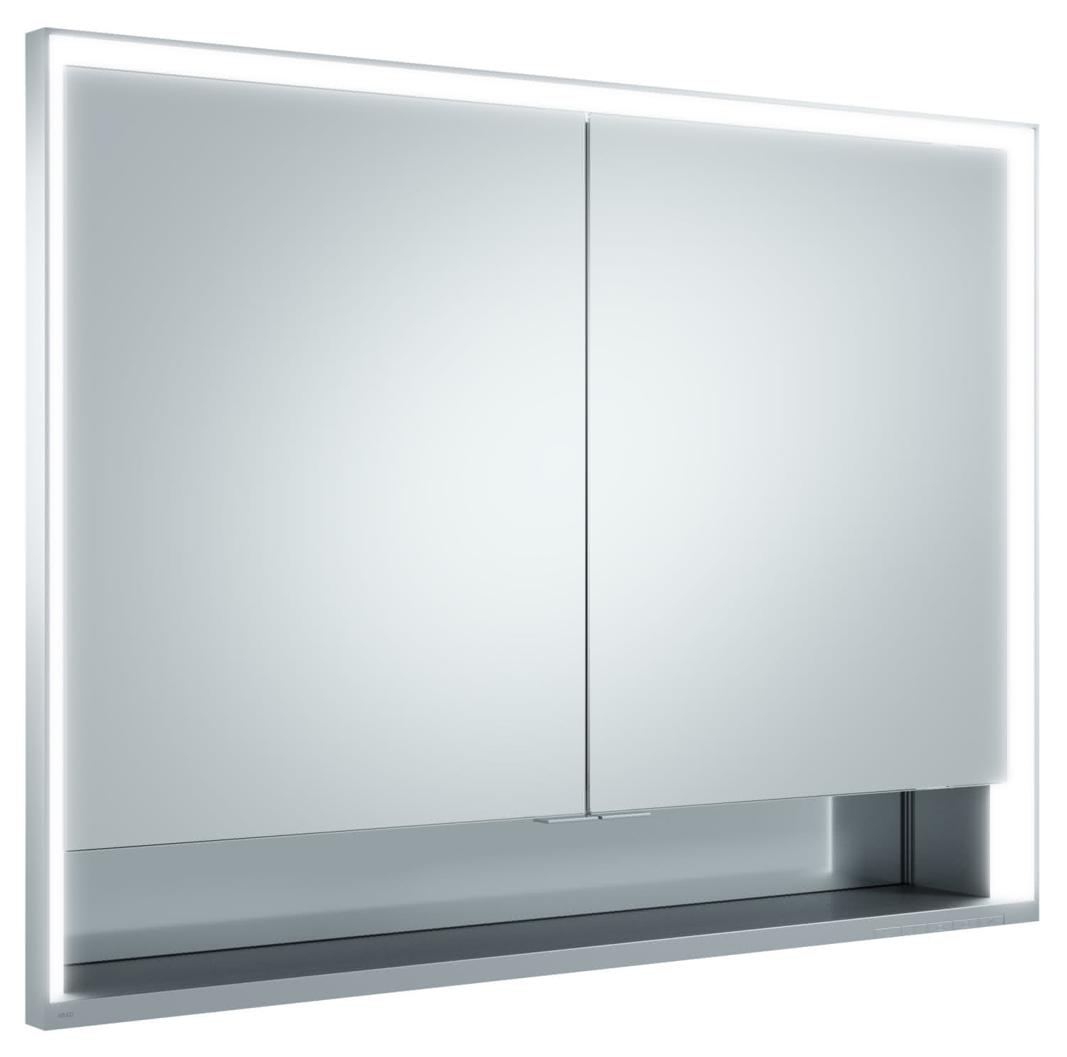 KEUCO SPS R. Lumos 14314, mit Ablagef., Einbau, silb-elox., 1000x735x165mm