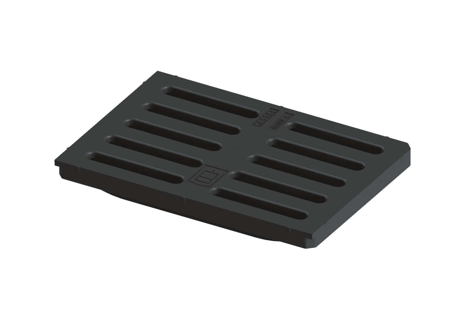 KESSEL-Schlitzrost 276x191 mm, aus Kunststoff, schwarz