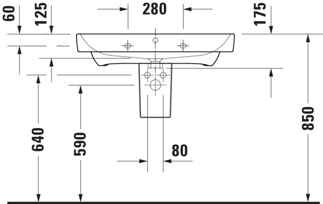 DU WT/MWT 800mm Duravit No.1 weiß, mit ÜL,m. HLB