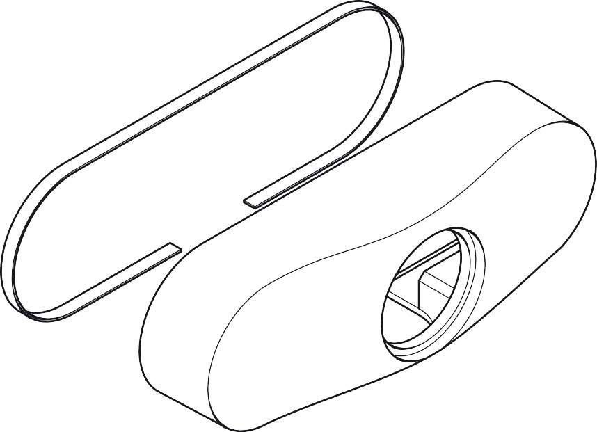 Hansgrohe Haube für AP-Mischer chrom