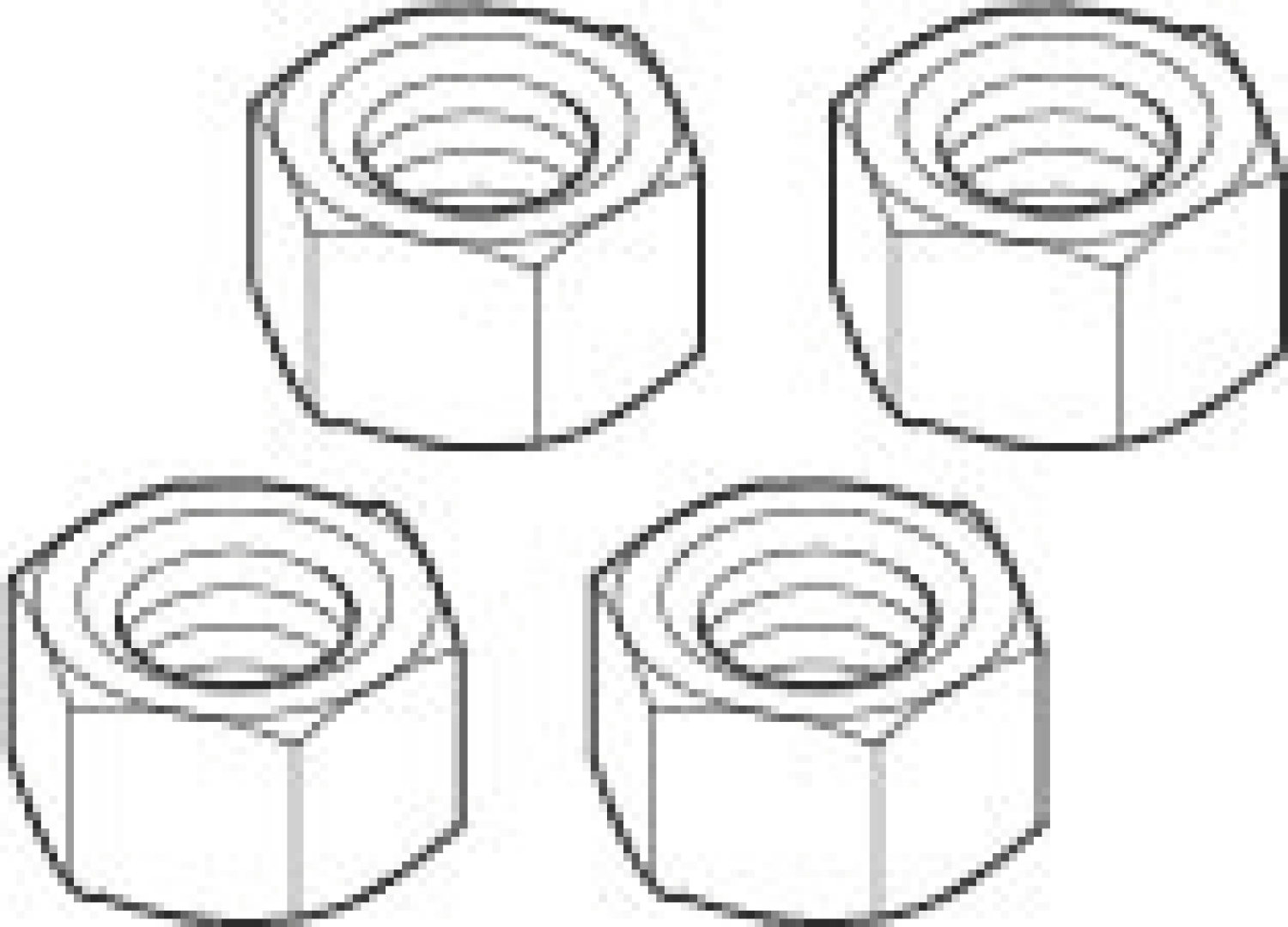 DO Befestigung Mutter ERSATZTEILE 90231007100 19 x 21 x 10 mm