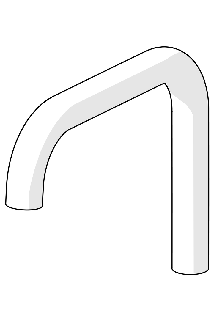 Hansa Auslauf HANSA 59914103 L=181 Ausld. 170 mm Hansa Auslauf HANSA 59914103 L=181 Ausld. 170 mm