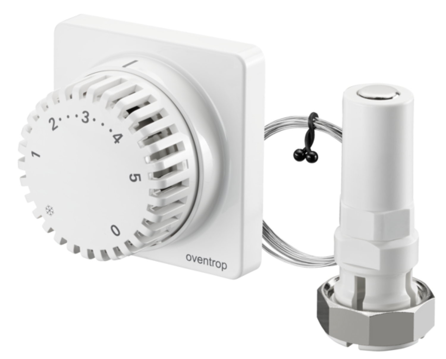 OVENTROP-Thermostat "Uni FD" 7-28 C, 0 * 1-5,Fernverstellung 2m, weiß