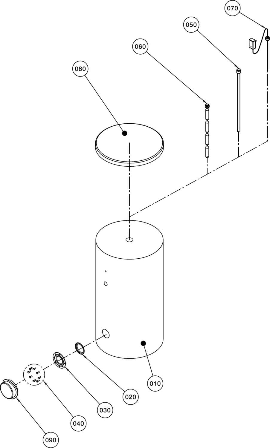 Wolf Paket Warmwasserspeicher SEW-1-300 bis ca. 14KW Heizleistung