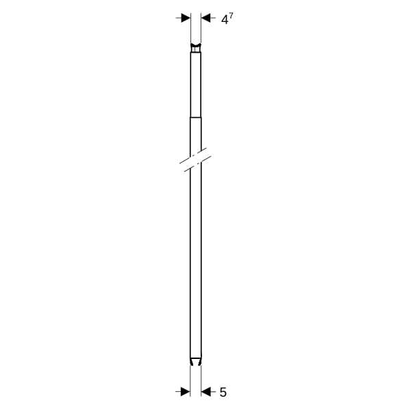 Geberit Duofix Ständer raumhoch H:260-320 cm