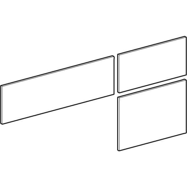 Geberit VariForm Set Schubl.-Front für US für WT, mit 3 Schubl. B=120cm, Eiche