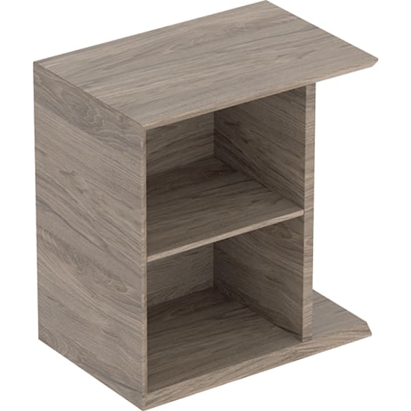 Geberit iCon Seitenelement wandhängend 37x40x24,5cm, Nussbaum hickory
