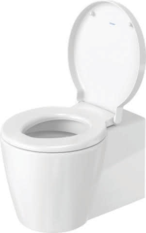 DU Wand-WC Starck 1 575 mm Tiefspüler, Durafix, weiß WonderGliss