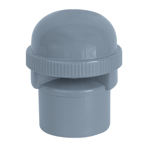 airfit Rohrbelüfter DN 40 für Abflussrohr, aus PP, grau