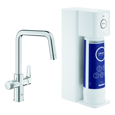 GROHE Starter Kit GROHE Blue Pure Eurosmart 30586 U-Ausl. UO-Filter chrom