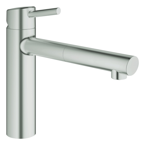 GROHE EH-SPT-Batterie Concetto 31129_1 ausziehbarer Mousseur supersteel