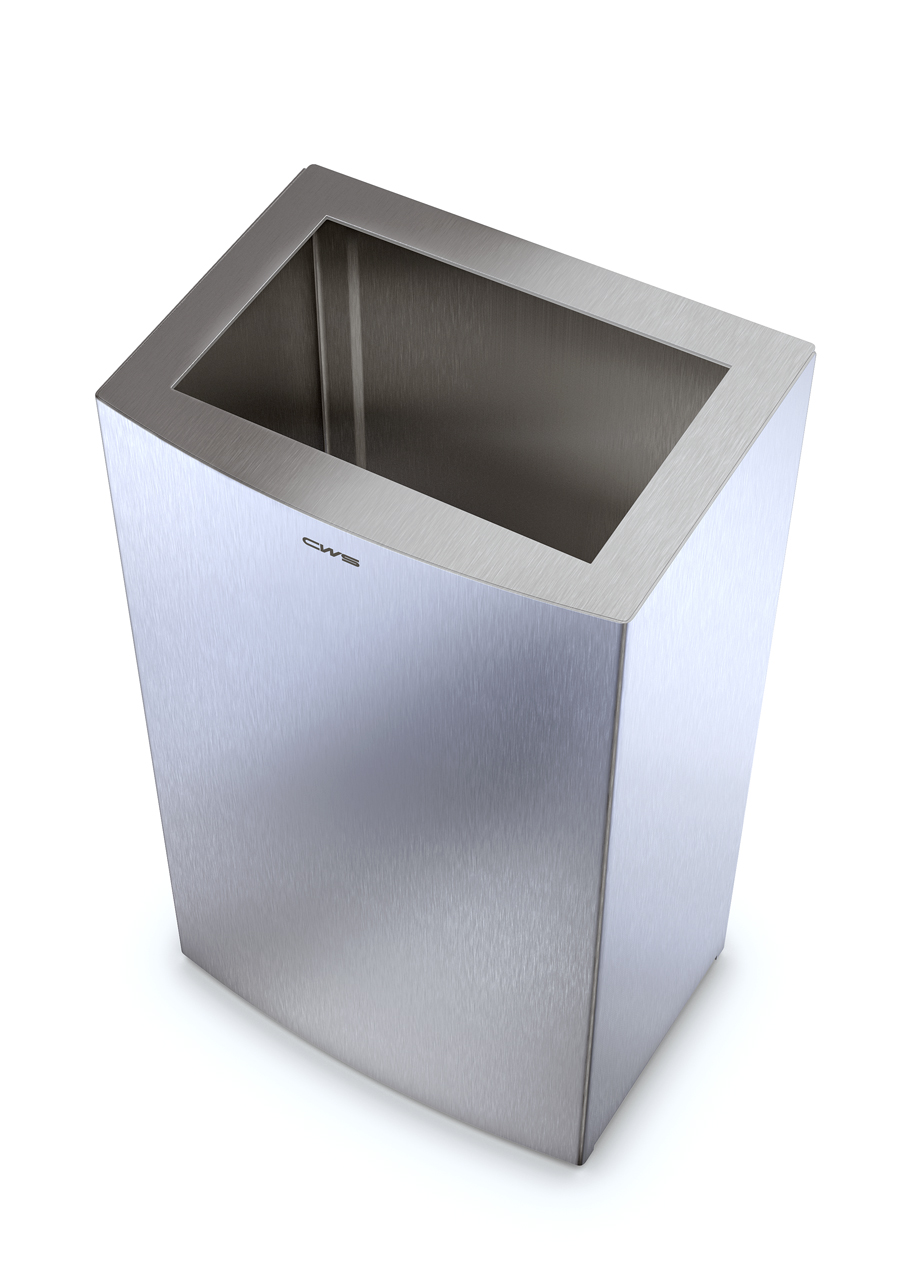 CWS Paradise Stainless Steel Paper Bin Einwurf-Rahmen für 40l CWS Paradise Stainless Steel Paper Bin Einwurf-Rahmen für 40l