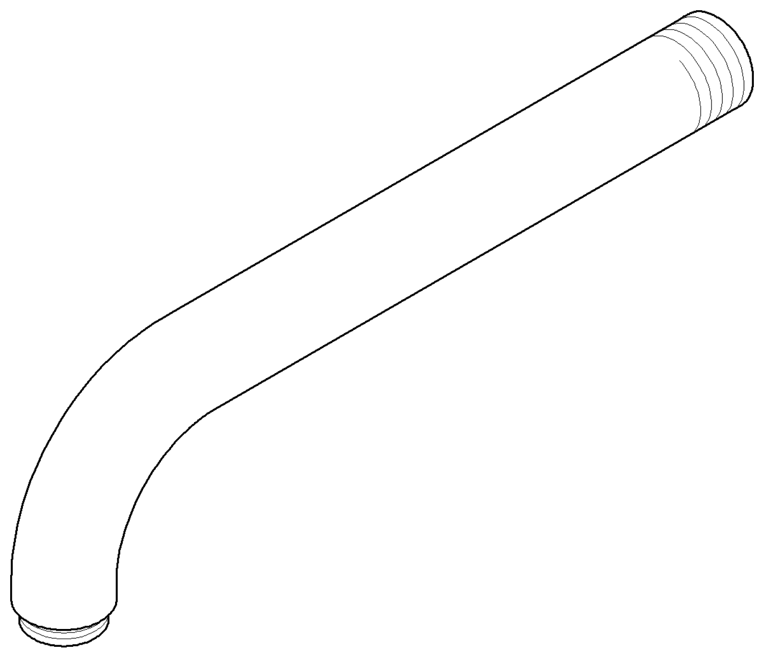 DO Auslauf ERSATZTEILE 04282211510 170 mm Chrom