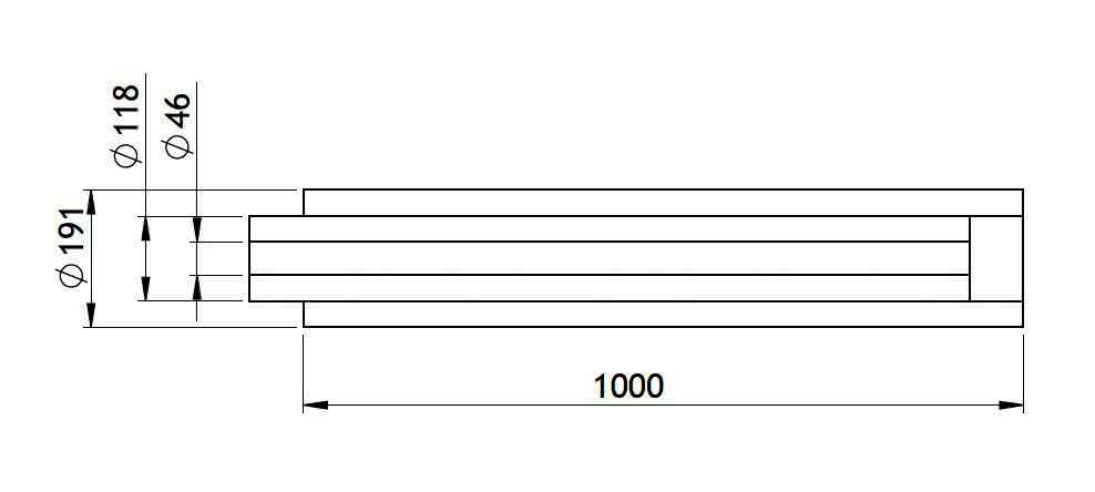 GWK Silver-System Rohr 200% Aussenrohr DN 32 11/4" Rohrdämmung +PET-Verbundfoli