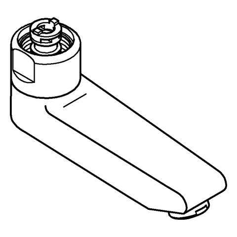 GROHE Gussauslauf 13461 3/4" Ausladung: 115 Höhe: 55 chrom